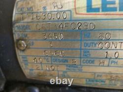 Leeson Electric Continuous Duty Industrial Motor C6T34FC28D 3HP 3450 RPM