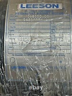 NEW IN BOX Leeson 098000.00 Electric Motor C42D17FK1A 1/2HP 1750RPM 90VDC