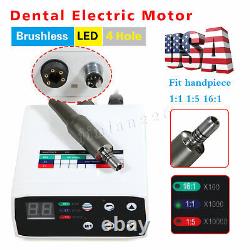 NSK Style Dental Brushless LED Electric Micro Motor 4HOLE 11 / 15 / 161 Ratio