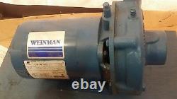 New Weinman 1 HP Centrifugal Pump 1-1/2 X 2 Port 200-230/460 Vac 6ae-10pn14-hw