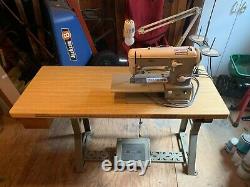 PFAFF 360 sewing machine with Industrial motorized table