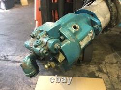 Rexroth Hydraulic Pump, A10V16DR1RS4, with 1.5 HP Leeson AC Motor, Used
