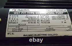 Sanso Electric PV8-7/7-DTBSC3K Wet Pit Type Centrifugal Pump