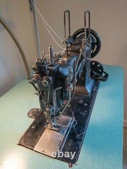 Singer Sewing Machine Hemstitcher with electric motor (antique, but works)