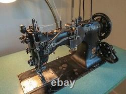Singer Sewing Machine Hemstitcher with electric motor (antique, but works)