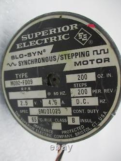 Superior Electric M092-fd09 Stepper Motor Unmp