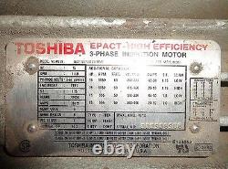 Toshiba B0156flb3umw Vacuum Pump 15hp Motor Capacity