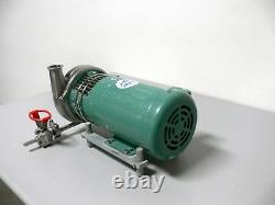 Tri-Clover TRI-FLO Pump C216MD56T-S with 1.5HP Baldor Industrial 3 Phase Motor