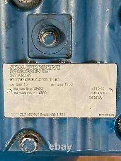 Used SEW Eurodrive Electric Motor and Gear Ferry Industries ARM Gear Motor