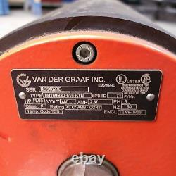 Van Der Graaf TM160B30-610RTM Electric Industrial Motor, 1.00HP, 460V, 2.57AMP