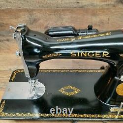 Vintage 1950 Singer 15-91 Sewing Machine Industrial Direct Drive Electric Motor