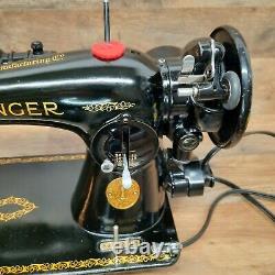 Vintage 1950 Singer 15-91 Sewing Machine Industrial Direct Drive Electric Motor