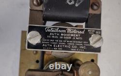 Vintage Auth Telechron 14 industrial wall clock Working motorized electric