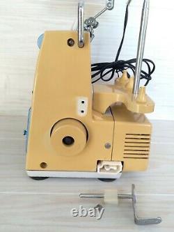 Vintage Singer 14U13 4-thread Serger Working motor, pedal, lamp For Parts/Repair