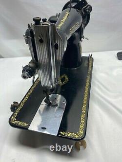 Vtg 1954 Singer 15-91 Sewing Machine Industrial Electric Motor ORIGINAL RECEIPT