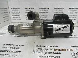 WEBTROL H5B3S16 STAINLESS PUMP with EMERSON MOTOR 1/2 HP USED