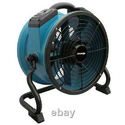 XPOWER X-34AR 1/4 HP 115V Motor Industrial Axial Fan Floor Air Mover w Outlets