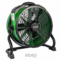 XPOWER X-34AR 1/4 HP Industrial Sealed Motor Axial Fan Floor Air Mover w Outlets