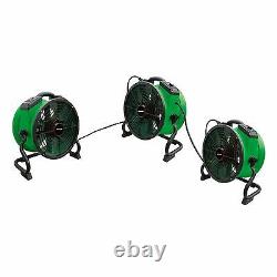 XPOWER X-34AR 1/4 HP Industrial Sealed Motor Axial Fan Floor Air Mover w Outlets