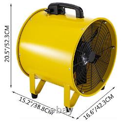 16'' Extractor Fan Blower 2 Speed Adjustable Industrial Basement Axial Motor