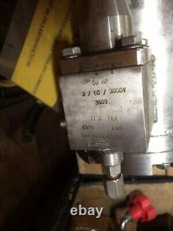 1- Sun-star Electric/hitachi 50hp 3-phase 3000 V Submersible Motor Used Cond