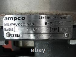 Ampco Centrifugal Pump 3 X 2-1/2 DDC 1750rpm 5.75imp Withbaldor Motor 2hp 230/460v