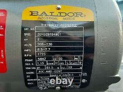 Baldor Industrial Motor 2 HP 208/230 Volt Single Phase 1725 RPM (nouveau)