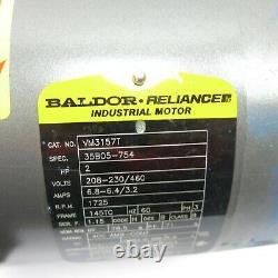 Baldor Industrial Motor Vm3157t 2ch Federal Pump Moteur Électrique 35b05-754