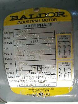 Baldor Moteur Industriel Électrique Jm3550 35f84w725 1,5 HP Trois Phases