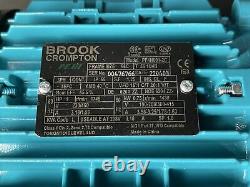 Brook Crompton Pf4n001-2c 3 Phase 1hp 56 Cadre Moteur Électrique Nouvelle Boîte Ouverte