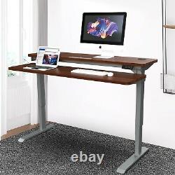 Bureau À Domicile Électrique Debout Bureau Hauteur Réglable Stand Up Desk Avec Split Top
