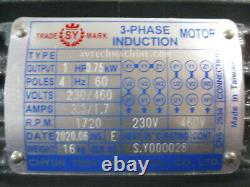 Chyun Tseh Industrial Electric Motor 1hp 3 Phase 230/460v 00143e03101-15-230/460