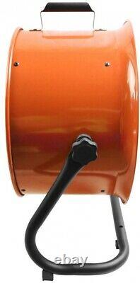 Commercial Electric Industrial Fan 16 In. 3-speed Motor Drum Indoor Steel Orange