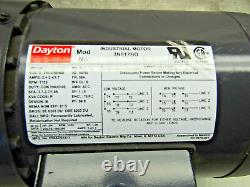 Dayton 3n017bd 1hp Moteur Électrique 208-230-460 Vac 3 Ph 1725 RPM