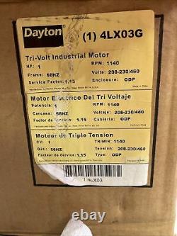 Dayton 4lx03g Industriel Electric Motor Brand New Lry 106