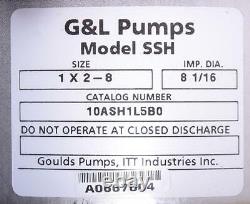 G&l Ssh-c Pompe 10ch Moteur Baldor 1x2-8 10ash1l5b0 Ph3