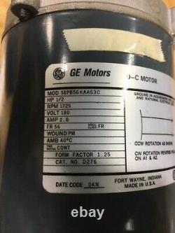 Ge Industrial DC Electric Motor 5bpb56kaa53c 1/2hp 1725rpm 180v -price Reduce