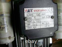 Moteur Électrique B&t Vigevano 504, 1,5 Hp, 1080 Rpm, 110 Volt, Tipo 6