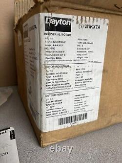 Moteur industriel Dayton 2NKX7A 3Ph 1.5 HP