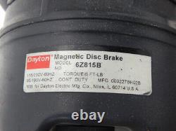 Moteur industriel Dayton 6K639H avec frein à disque magnétique M0763
