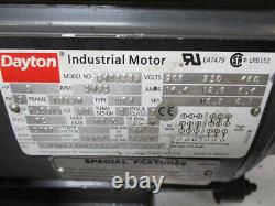 Moteur industriel Dayton G40828A 5 HP 208-230/460 V 3495 RPM 3 PH 14.4-12.8/6.4