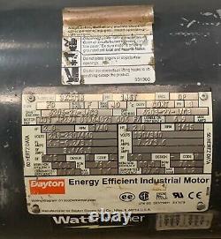Moteur industriel Dayton économe en énergie 3kw31b 2hp 3ph Rpm1740 Testé Fonctionne
