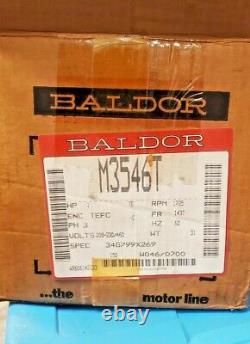 New Baldor Reliance M3546t 1hp 3phase Moteur Électrique Industriel 34g799x269