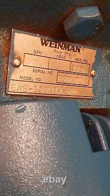 Nouvelle Pompe Centrifuge Weinman 1 HP 1-1/2 X 2 Port 200-230/460 Vac 6ae-10pn14-hw