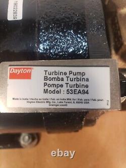 Pompe à turbine Dayton 53EA94 avec moteur