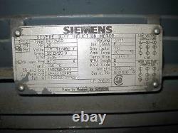 Siemens Moteur Électrique Industriel 256tc Cadre 20 HP 3505 RPM