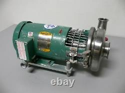 Tri-clover Tri-flo Pump C216md56t-s Avec 1.5hp Baldor Industrial 3 Phase Motor