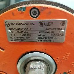Van Der Graaf Tm160b30-610 Moteur Industriel Électrique, 1.00hp, 460v, 2.57amp