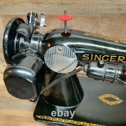 Vintage 1950 Singer 15-91 Machine À Coudre Industrial Direct Drive Electric Motor