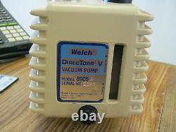 Welch Modèle 8905 (1.5) Directorr Vacuum Pupm Avec Emerson C37jxdp-153 Motor W